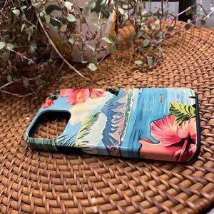 iPhone 13 Pro Max Tropical Kauai Hawaii Flowers Mountain View Art Case